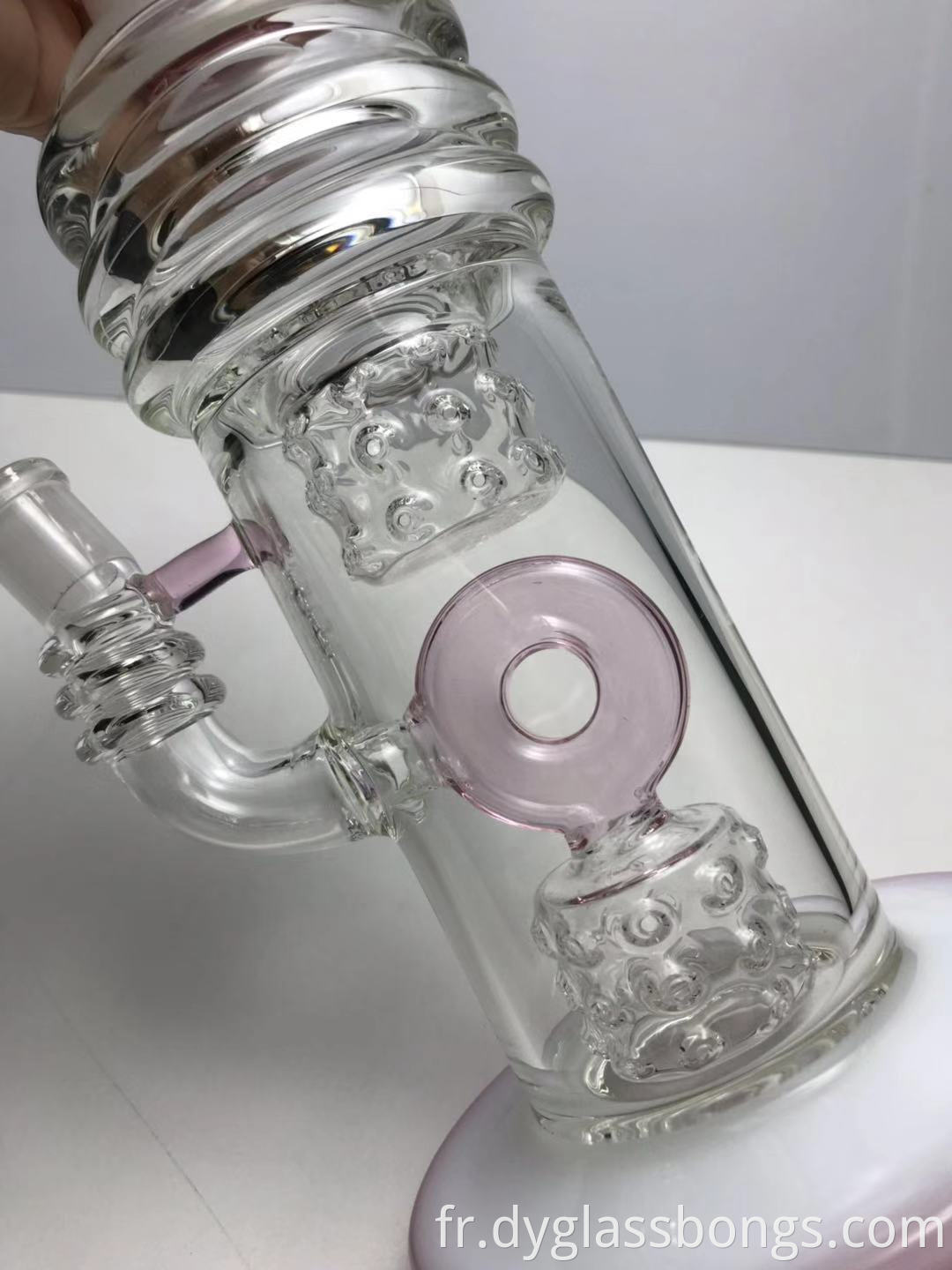 Pink glass bongs